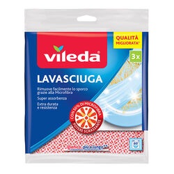 Il numero 1 del risparmio-VILEDA 3 PANNI LAVASCIUGA ANTIBATTERICI